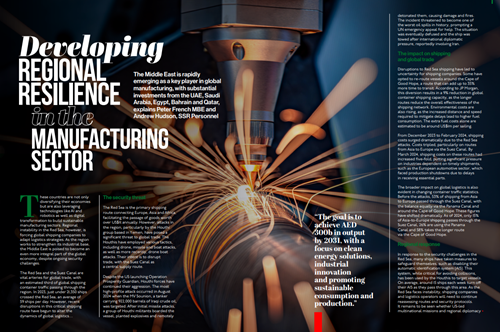 25 ISJ MENA - Developing Regional Resilience in the manufacturing sector